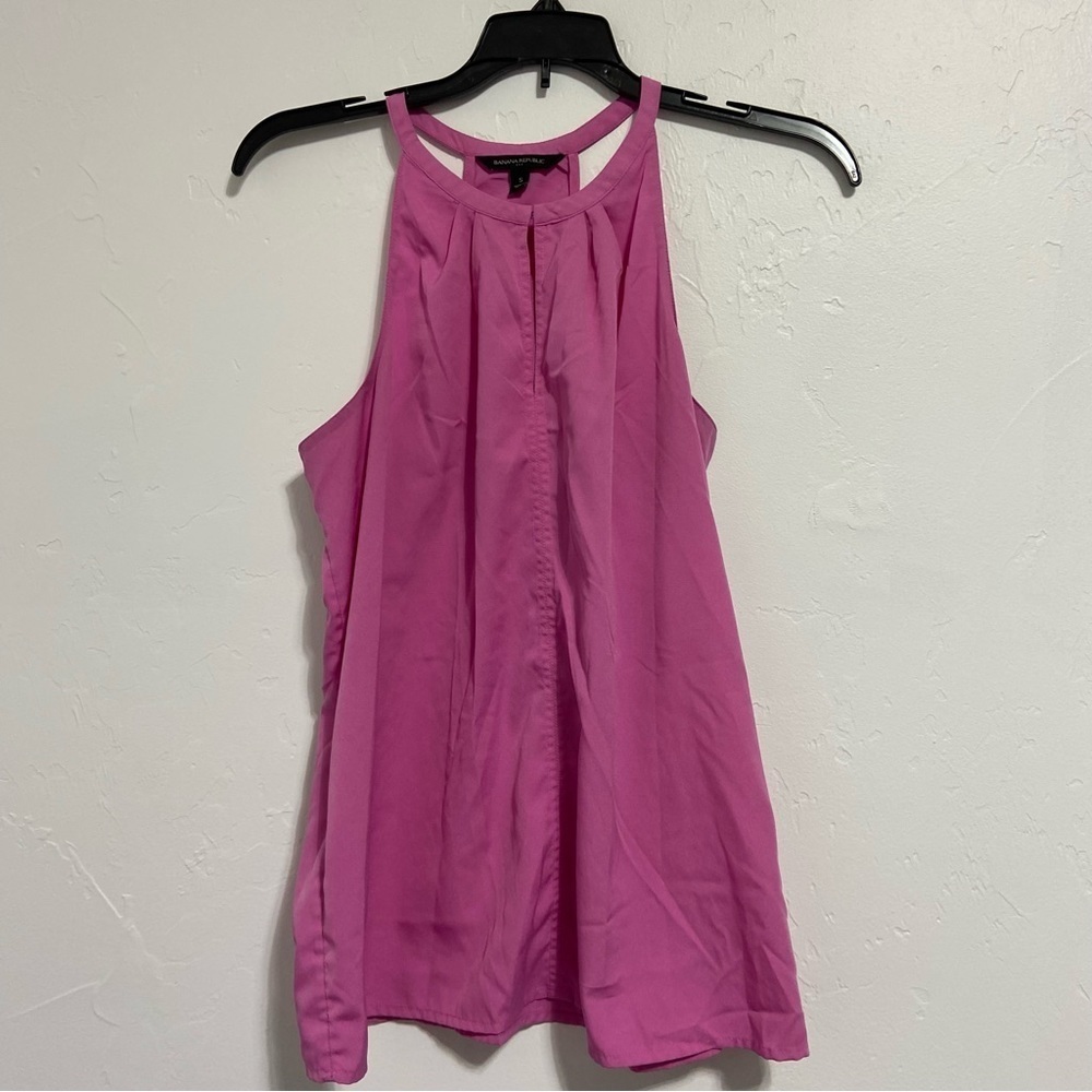 Banana Republic Factory Pink Sleeveless Blouse Women's Small Shirt Top